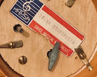 Vintage German Beer Stein Mapsa Swiss Music Box.