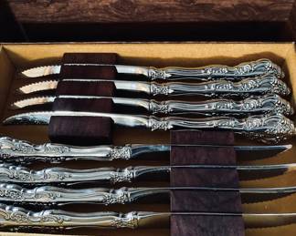 Complete Silver Plated Steak Knife Set.