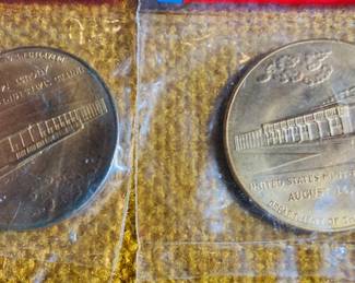 Uncirculated United States Philadelphia Mint Independance Mall Medals. 2 Available.