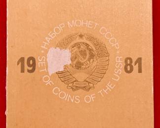 1981 Russian Proof Set from Leningrad Mint.
