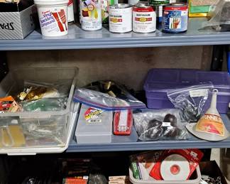 Metal Shelving; Paint; Home Good Supplies; Sand Paper; Stain; , etc.