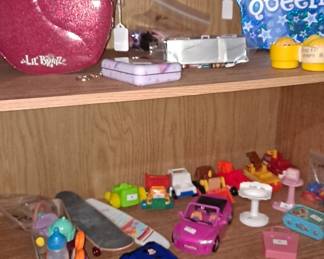 Lots More Kids Toys; Dolls, Furniture & Accessories, including the Wood Shelf Cabinet with Doors! 