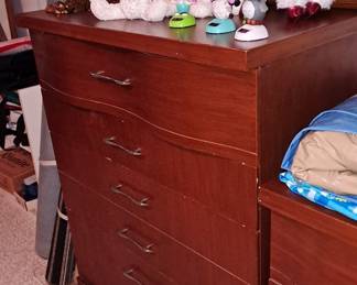 Mid Century Modern Retro-Style Chest with 4 Drawers; Stuffed Animal / Toy Collection; etc. 