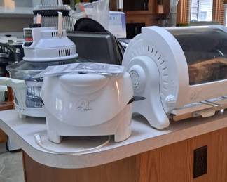 George Foreman GV5 Roaster and Contact Cooker, Galloping Gourmet, George Foreman "Baby George" Rotisserie Roaster, and much more!