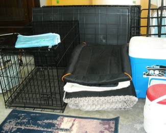 Three large Dog Crates