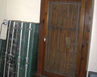 Glass front Gun cabinet with storage