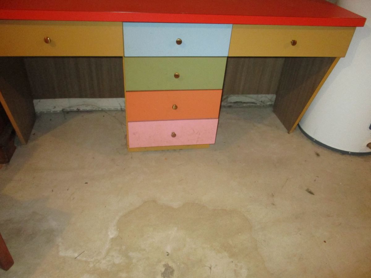Unusual bureau - hand made - Great for crafts room or kid's room. Very Mid century look.