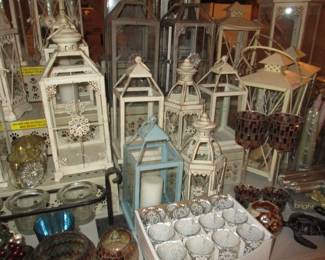 Tons more decorative candle lanterns.