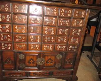 Asian 32 drawer spice/tea cabinet.  Excellent condition
