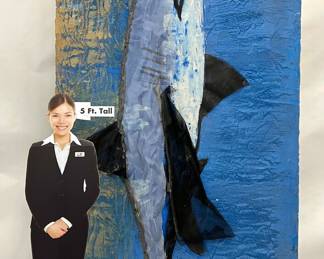 Very large scale original mixed media painting by Art Videen Minnesota Artist. 