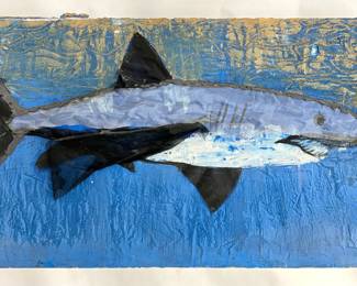 Very large scale original mixed media painting by Art Videen Minnesota Artist. 