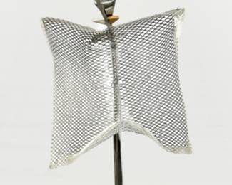 6 ft tall original polished stainless steel sculpture by Art Videen Minnesota Artist. 