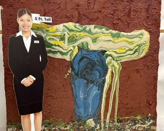 Very large scale original mixed media painting by Art Videen Minnesota Artist. 