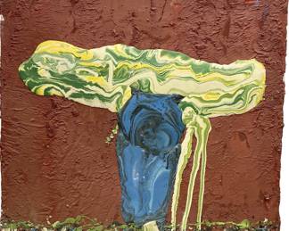 Very large scale original mixed media painting by Art Videen Minnesota Artist. 