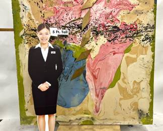 Very large scale original mixed media painting by Art Videen Minnesota Artist. 