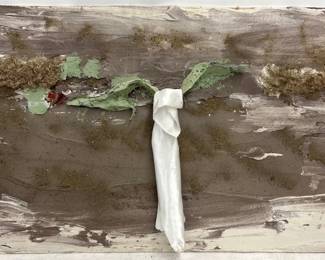 Very large scale original mixed media painting by Art Videen Minnesota Artist. 