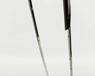 6 ft tall original polished stainless steel sculpture by Art Videen Minnesota Artist. 