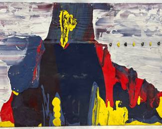 Very large scale original mixed media painting by Art Videen Minnesota Artist. 