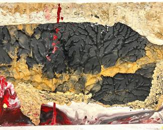 Very large scale original mixed media painting by Art Videen Minnesota Artist. 