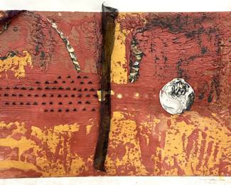 Very large scale original mixed media painting by Art Videen Minnesota Artist. 