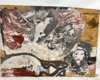 Very large scale original mixed media painting by Art Videen Minnesota Artist. 