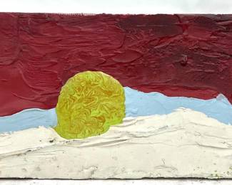 Very large scale original mixed media painting by Art Videen Minnesota Artist. 