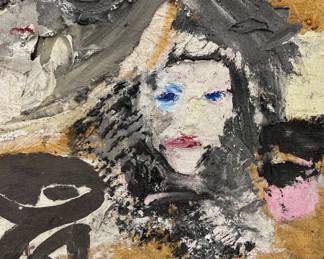 Very large scale original mixed media painting by Art Videen Minnesota Artist. 