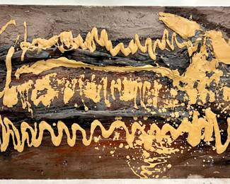 Very large scale original mixed media painting by Art Videen Minnesota Artist. 