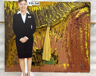 Very large scale original mixed media painting by Art Videen Minnesota Artist. 