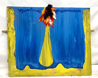 Very large scale original mixed media painting by Art Videen Minnesota Artist. 