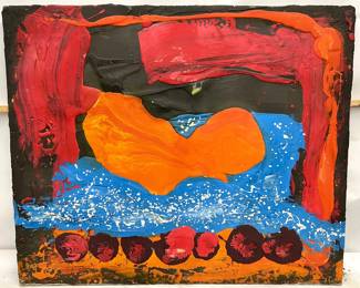 Very large scale original mixed media painting by Art Videen Minnesota Artist. 