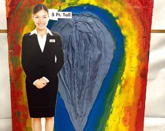 Very large scale original mixed media painting by Art Videen Minnesota Artist. 