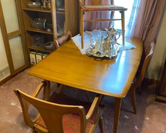 MCM dining room table and chairs