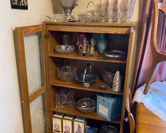 Newer glass door display cabinet