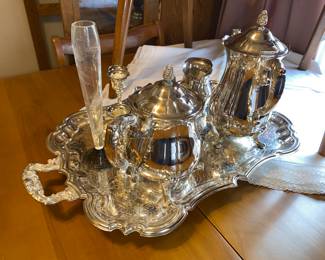 Leonard International Silver Tea Set