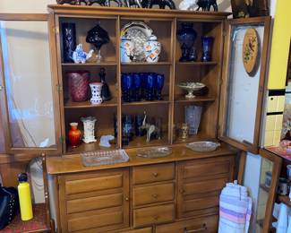 MCM China hutch with plenty of display space and loads of storage