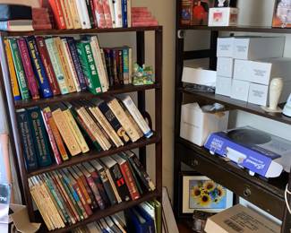 Bookshelves are load with … you guessed it… BOOKS!