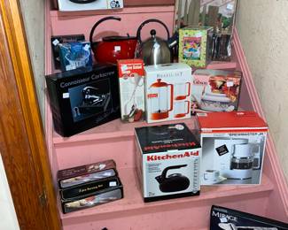 Many new in box kitchen items
