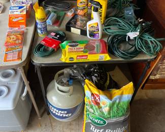 Armor all car products, Scotts turf builder, grass seed, propane tank, and  more.