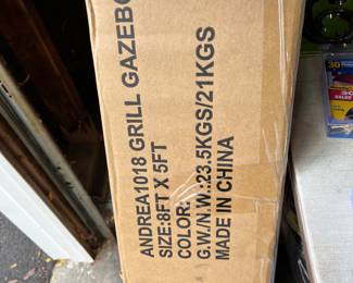 8’ x 5’ grill gazebo.