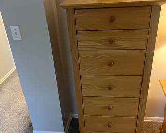 Amish built seven drawer lingerie chest.