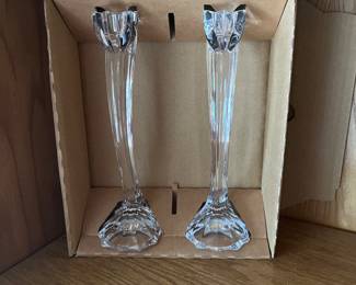 Set of Mikasa candle stick holders.