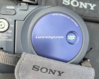 SONY handycam camera.