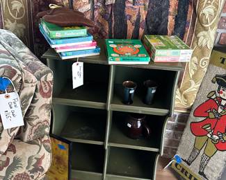 Great shelves and small tables