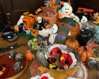 Halloween beanie babies, decorations and more