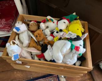 Beanie babies and snoopy babies
