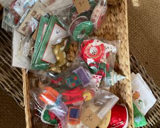 Lots of vintage Christmas ornaments