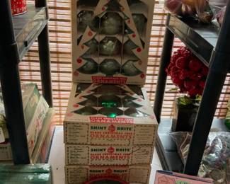 New Old Stock, never opened not repops.  Shiny Brites