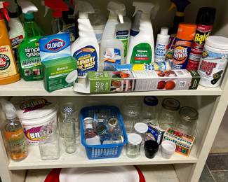Cleaning products.