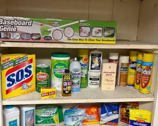 Cleaning products.